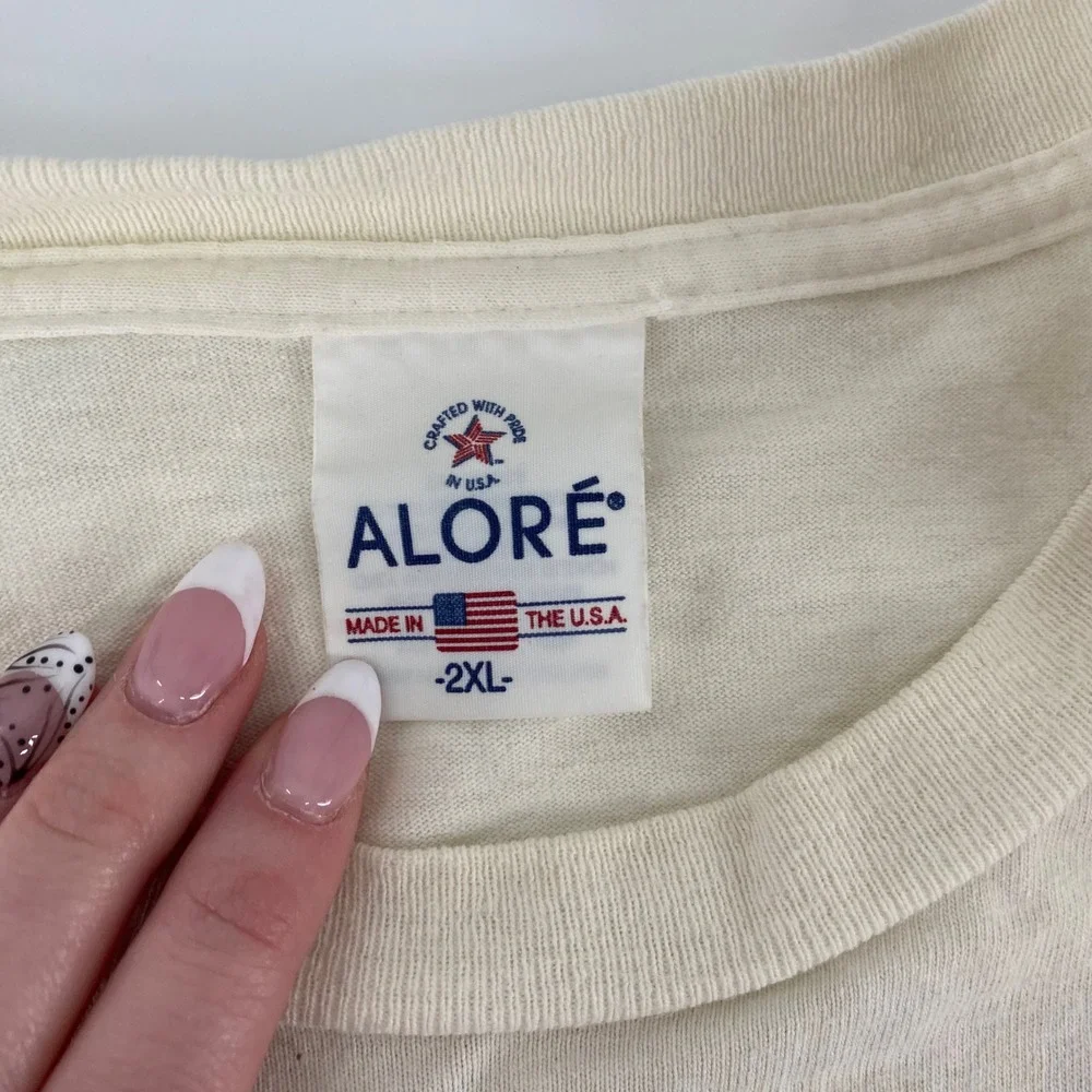 Alore Willie Nelson for President 2008 Campaign T-Shirt Mens 2XL Cream USA Made - Picture 4 of 5